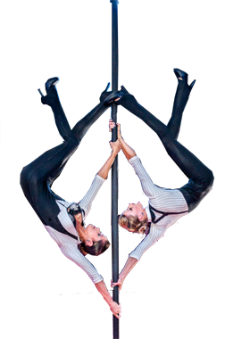 acrobatic trio